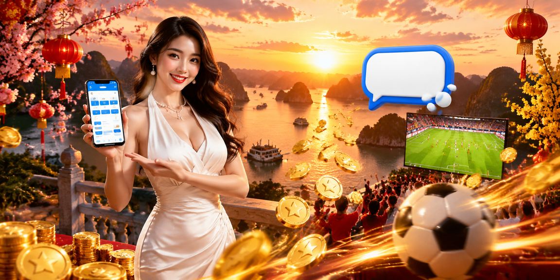 Khung cảnh chơi casino trên di động tại Hạ Long Bay